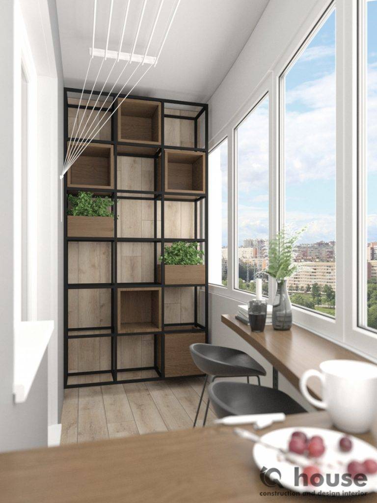 пример дизайна балкона фото