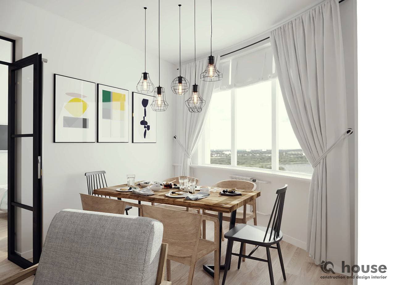 Столовая в скандинавском стиле