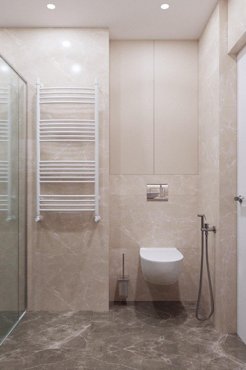 Дизайн интерьера ванной ЖК «Браславский»
