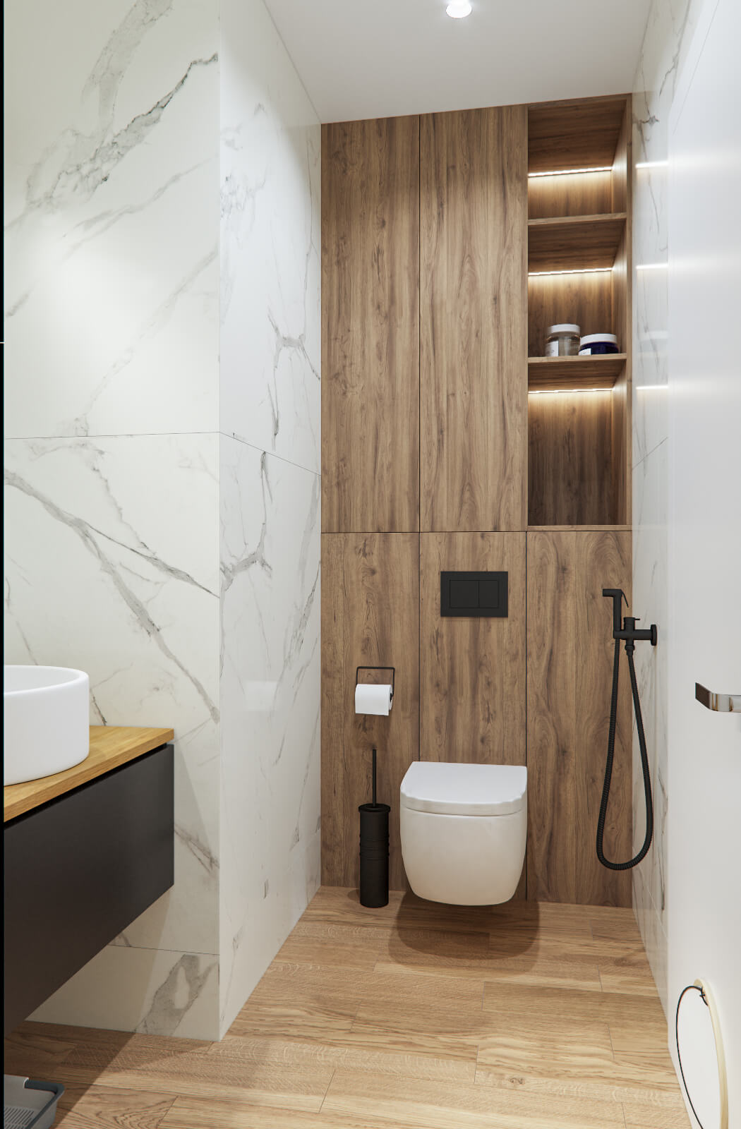 Дизайн интерьера ванной ЖК «Променад»
